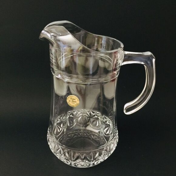 Cristal de Flandre France Fascination Jug Pitcher - Picture 2 of 8